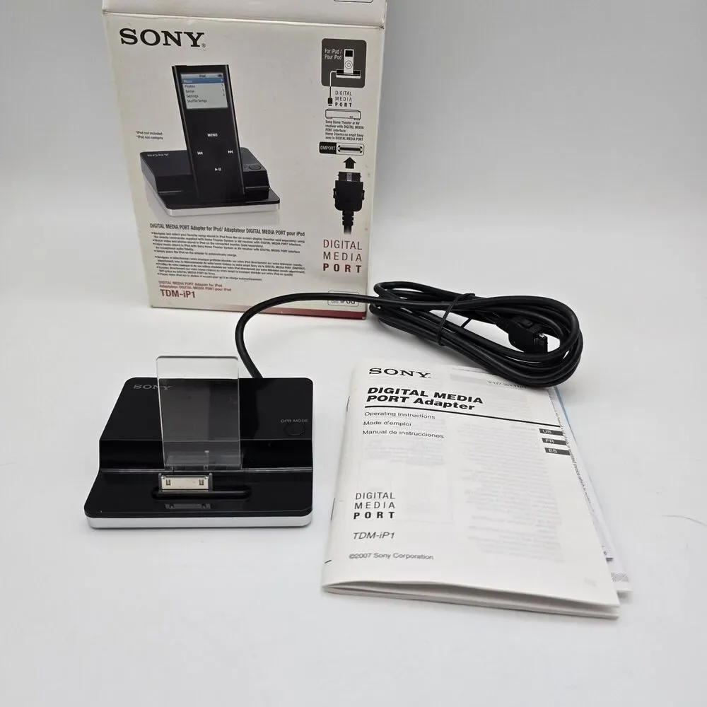 SONY TDM-iP1 DIGITAL MEDIA PORT ADAPTER for iPod | legacy 30-pin